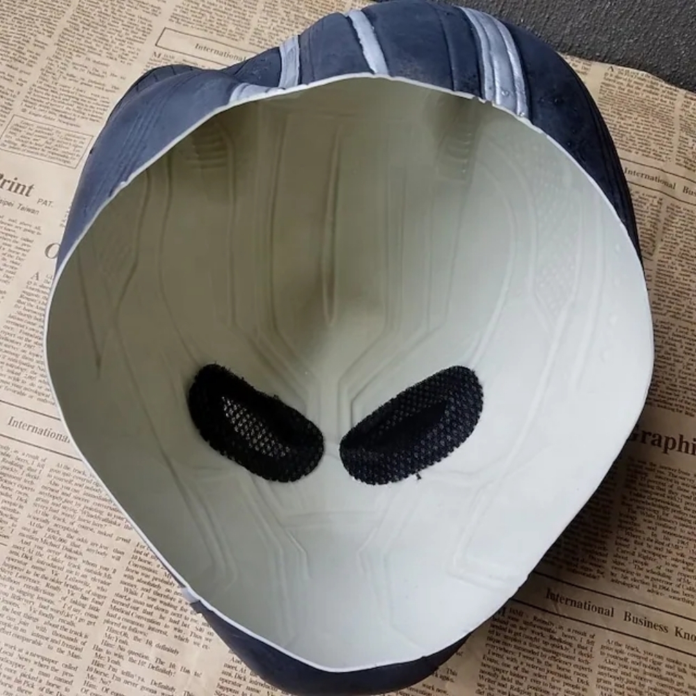 Black Panther Costume Latex Head Face Mask Halloween Adult - Picture 4 of 4